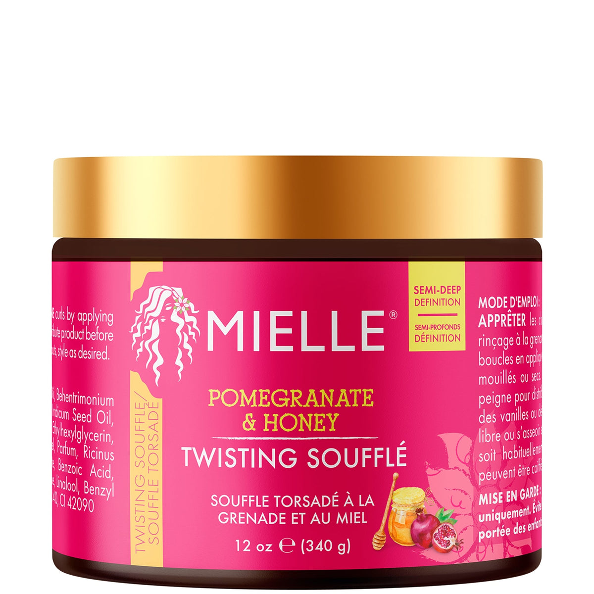 MIELLE POM & HNY TWISTING SOUFFLE 12oz