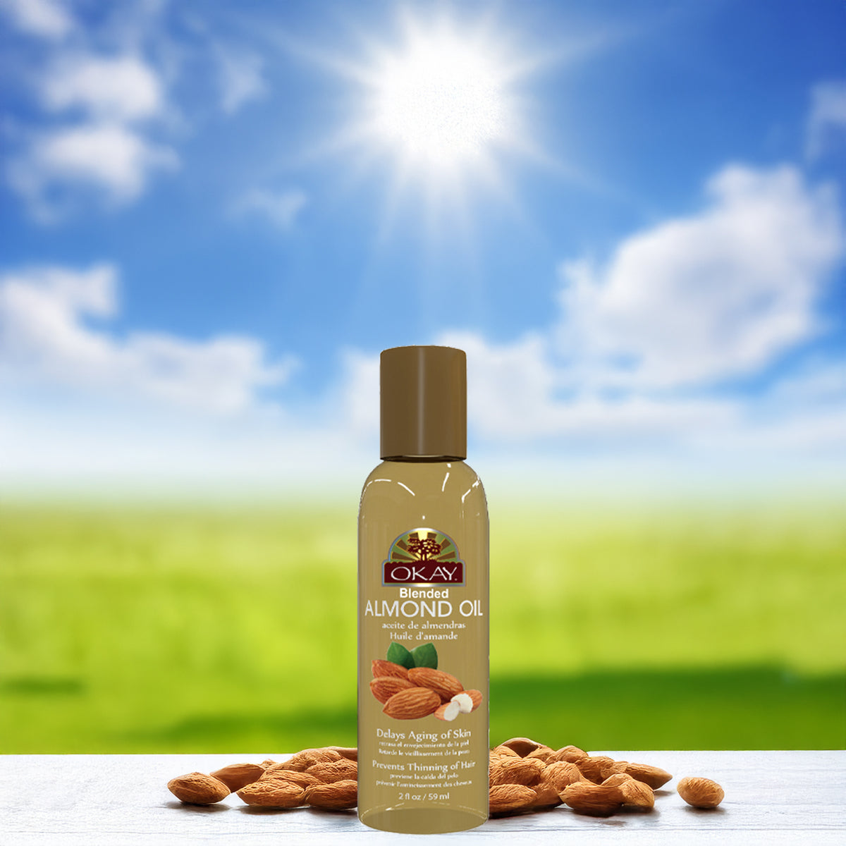 OKAY ALMOND OIL 2ozDP/12