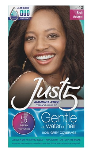 JUST-5 HAIR COLOR RICH AUBURN #10