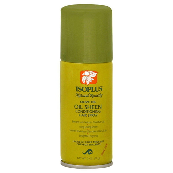 ISOPLUS OLIVE OIL SHEEN SPRAY 2ozTRIAL