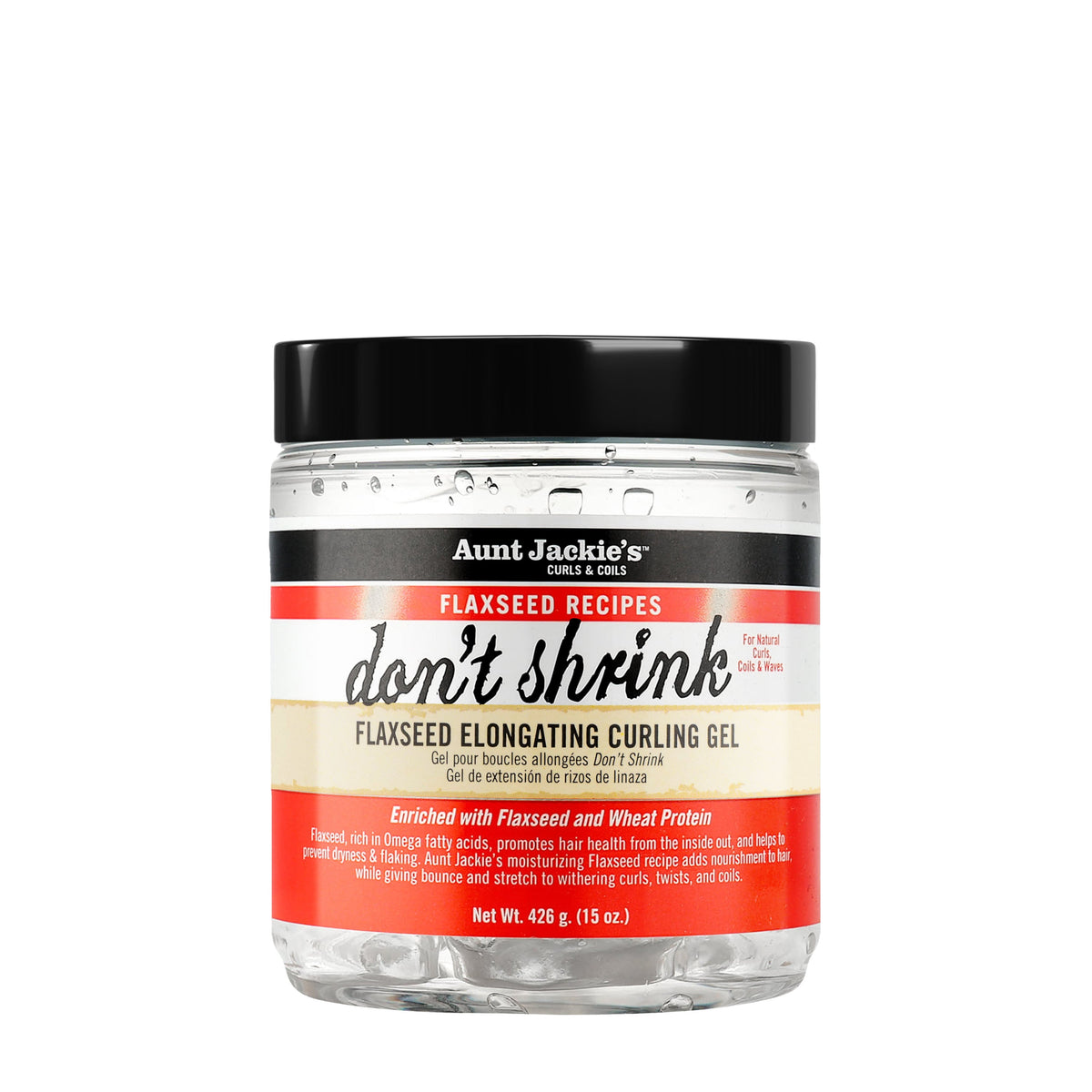 AUNT-JACKIE'S FLAX DON'T SHRINK CURL GEL 15oz