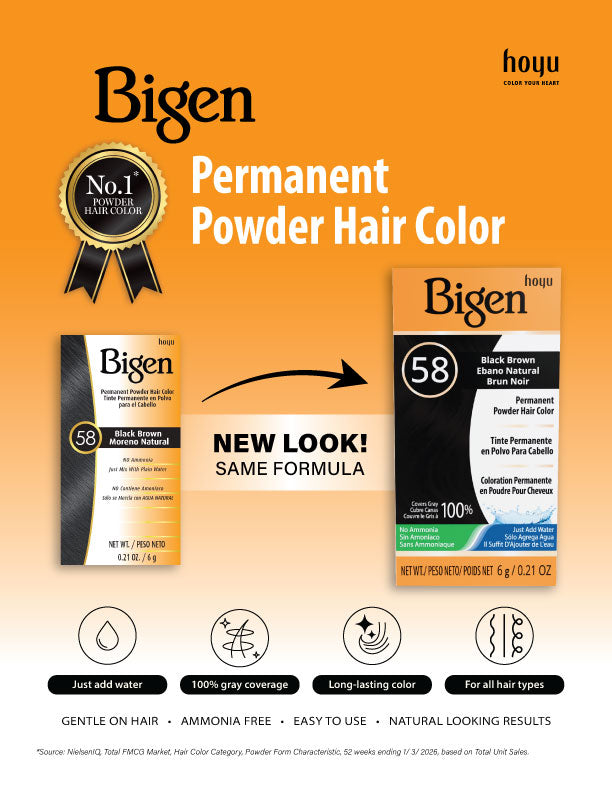 BIGEN 58 - BLACK BROWN