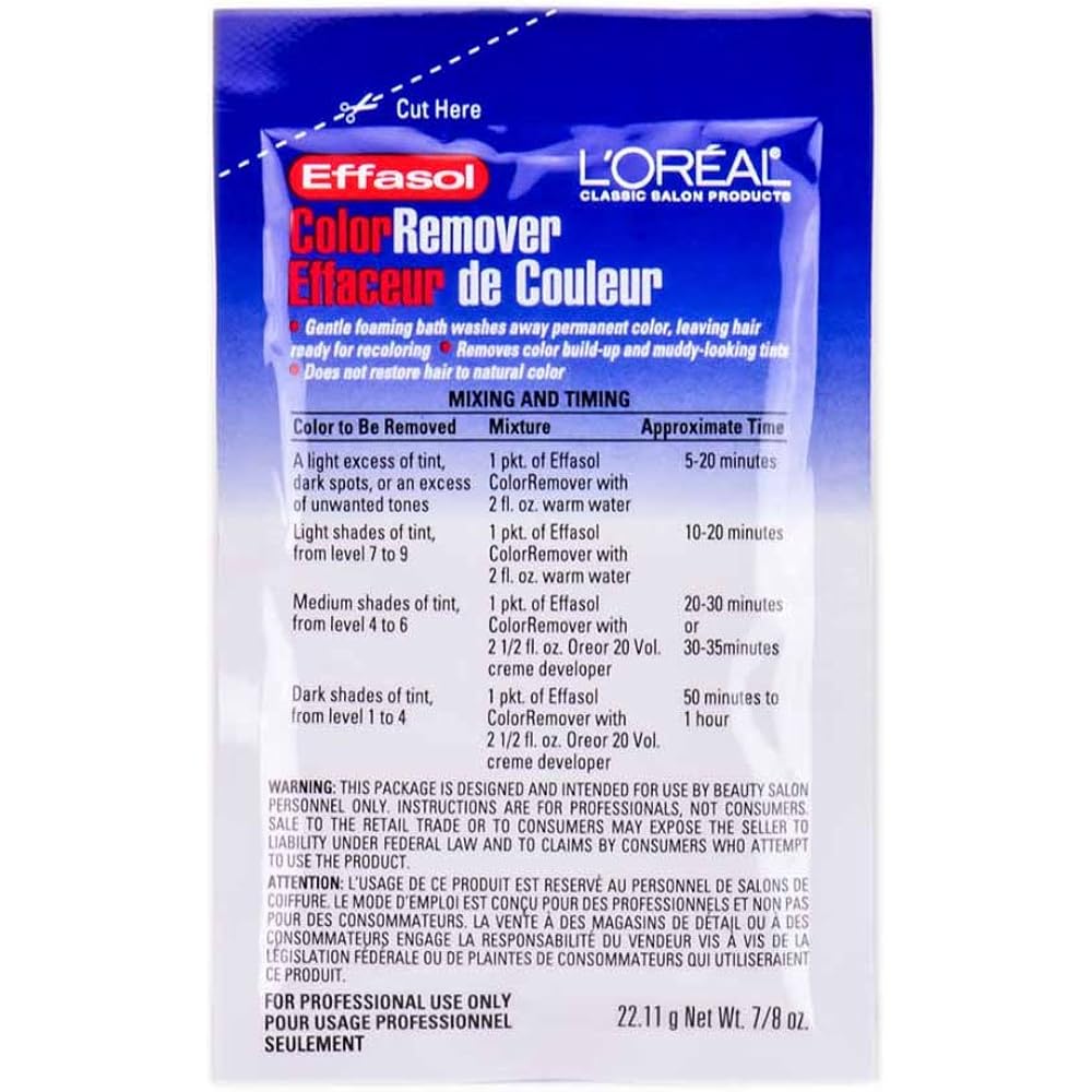 EFFASOL COLOR REMOVER PACKETTE