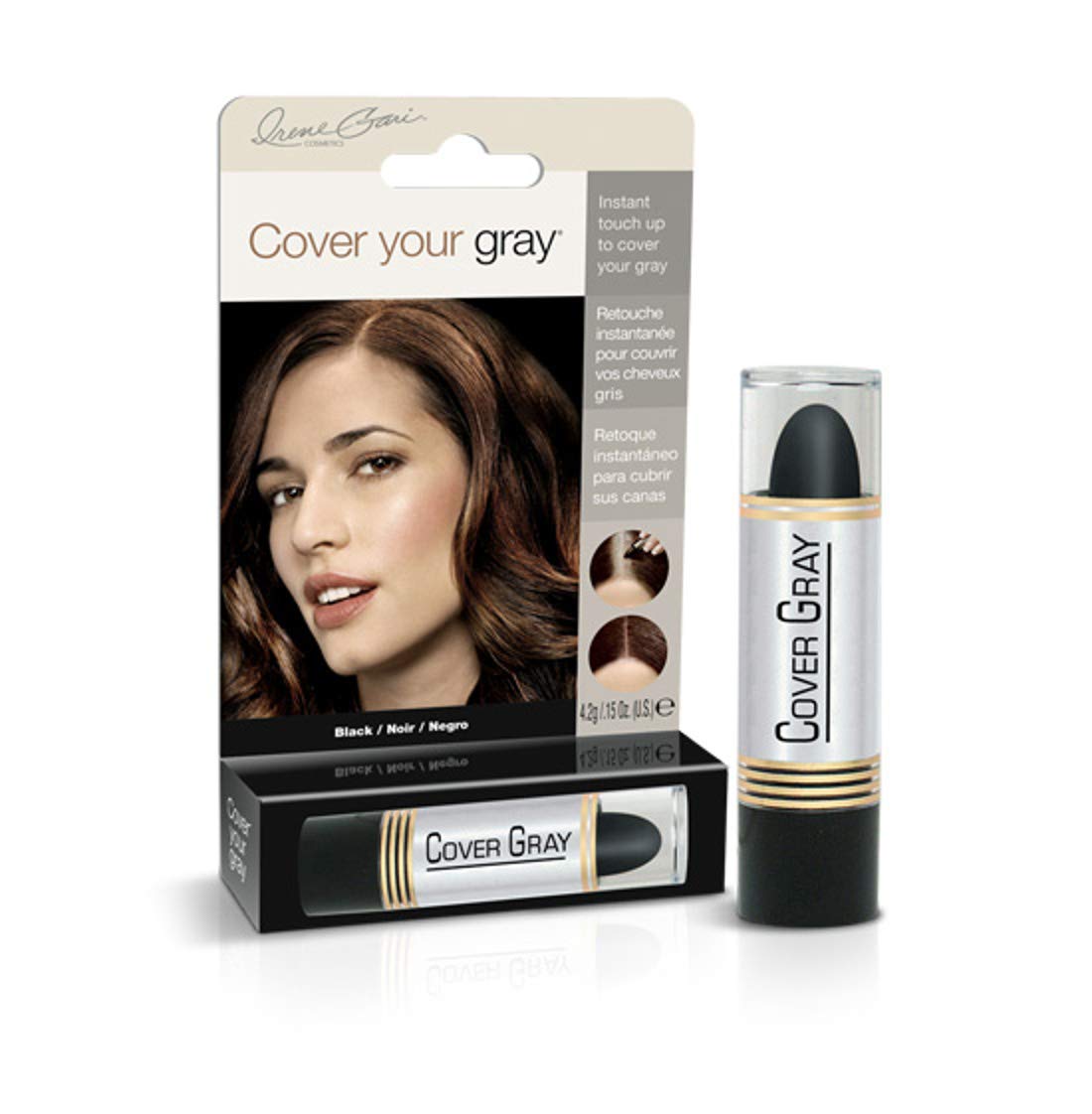 COVER-YOUR-GRAY COLOR STICK BLACK DP/6