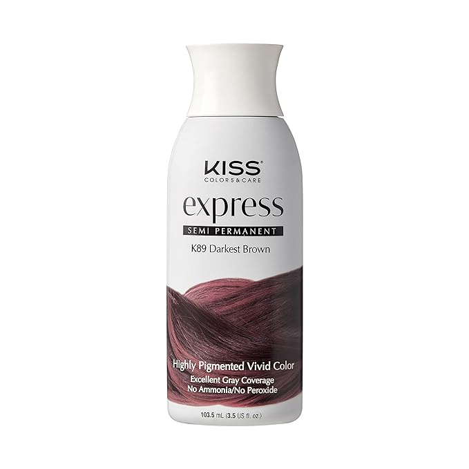 KISS SEMI-COLOR K89 DARKEST BROWN 3.5oz