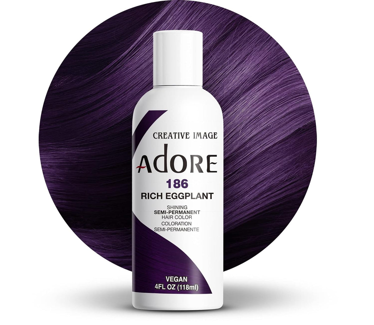ADORE COLOR RICH EGGPLANT (186) 4oz