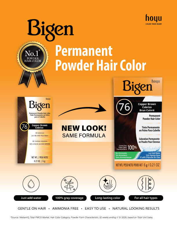 BIGEN 76- COPPER BROWN