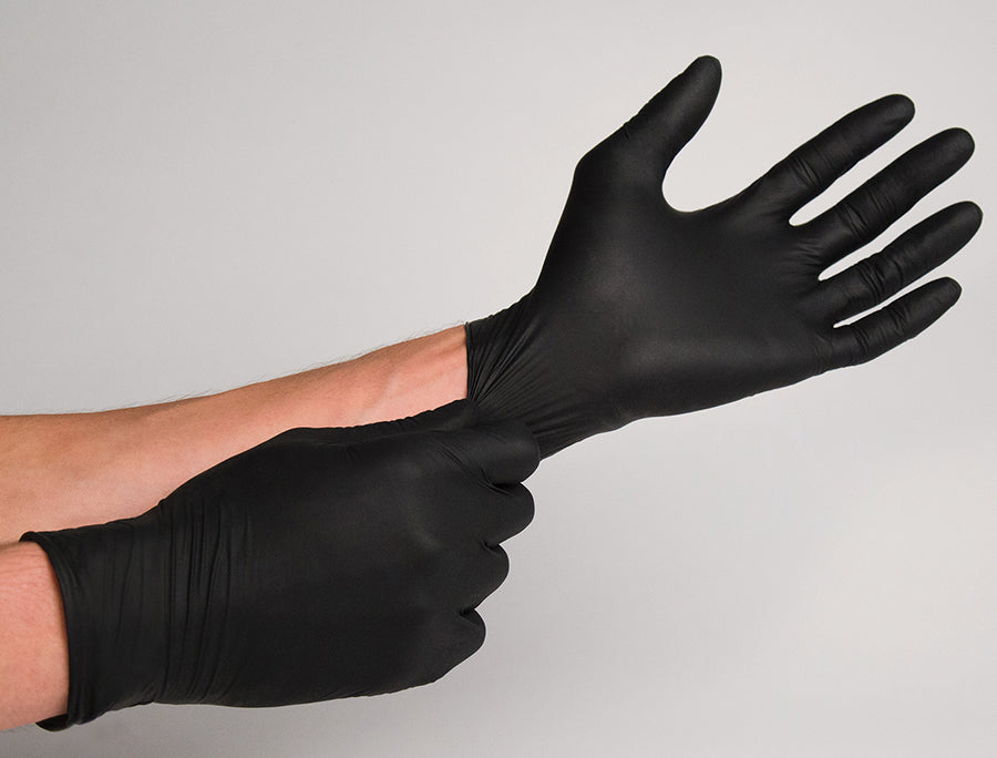 GRAHAM-SANEK BLACK NITRILE GLOVES [SMALL]