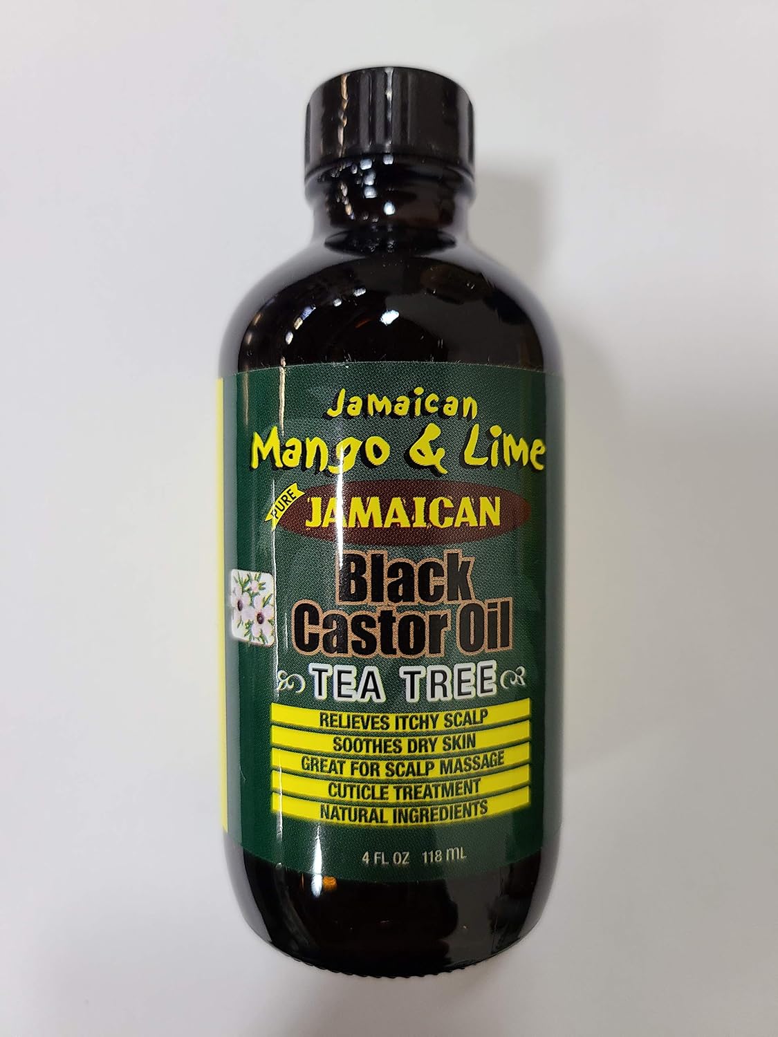 JML JAMAICAN BLK CASTOR OIL (TEA TREE) 4oz