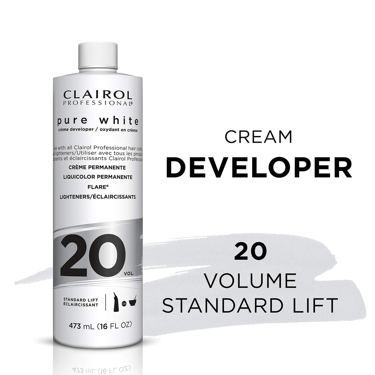 CLAIROL PURE WHITE CR DEV 20VOL 16oz