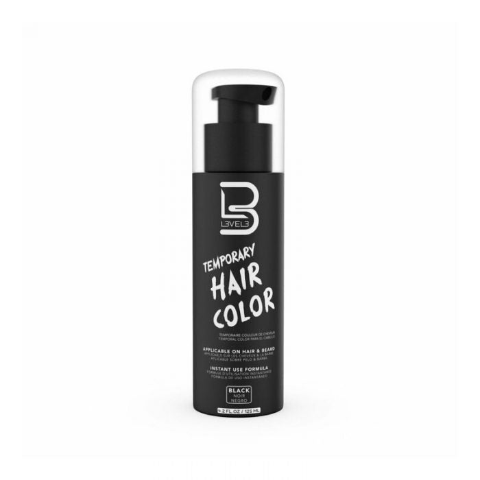 LEVEL3 TEMP BEARD COLOR (BLACK) 4.2oz