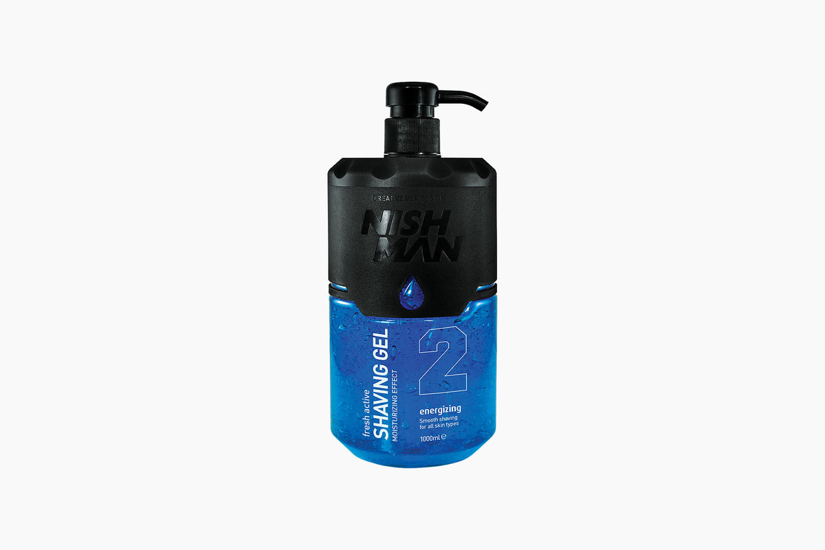 NISHMAN SHAVING GEL #2 (BLUE) 32oz