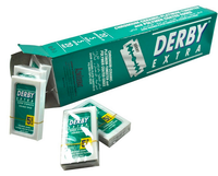 DERBY EXTRA DOUBLE EDGE BLADES 20PK [GREEN]