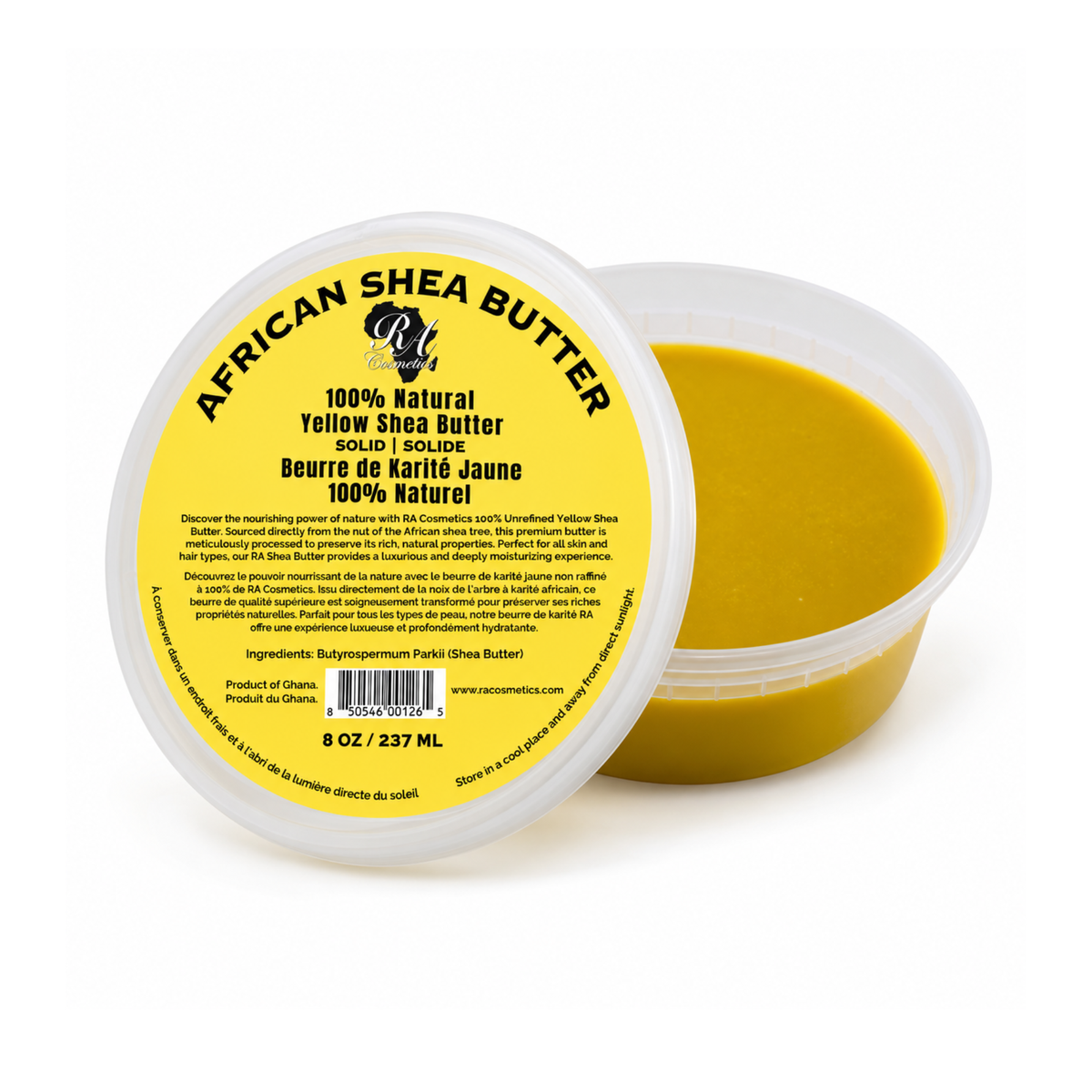 RA 100% SHEA BUTTER [SOLID] 8oz