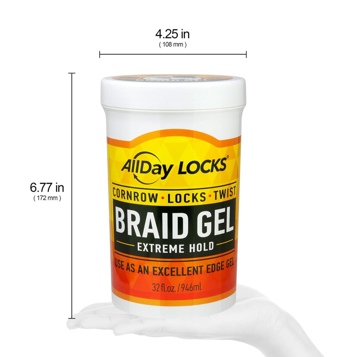 ALLDAY LOCKS BRAID GEL 32oz