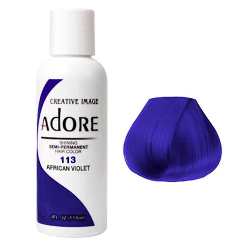 Adore Semi-Permanent Hair Color, 113 African Violet, 4 oz