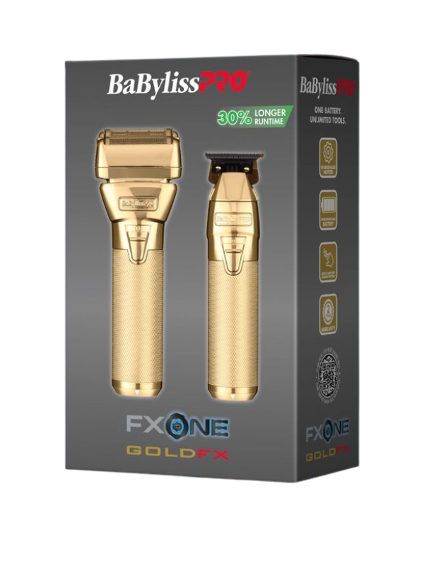 BAB-PRO LIMITED FXONE GOLDFX SHAVER/TRIMMER COMBO (FX1FSTGPK)