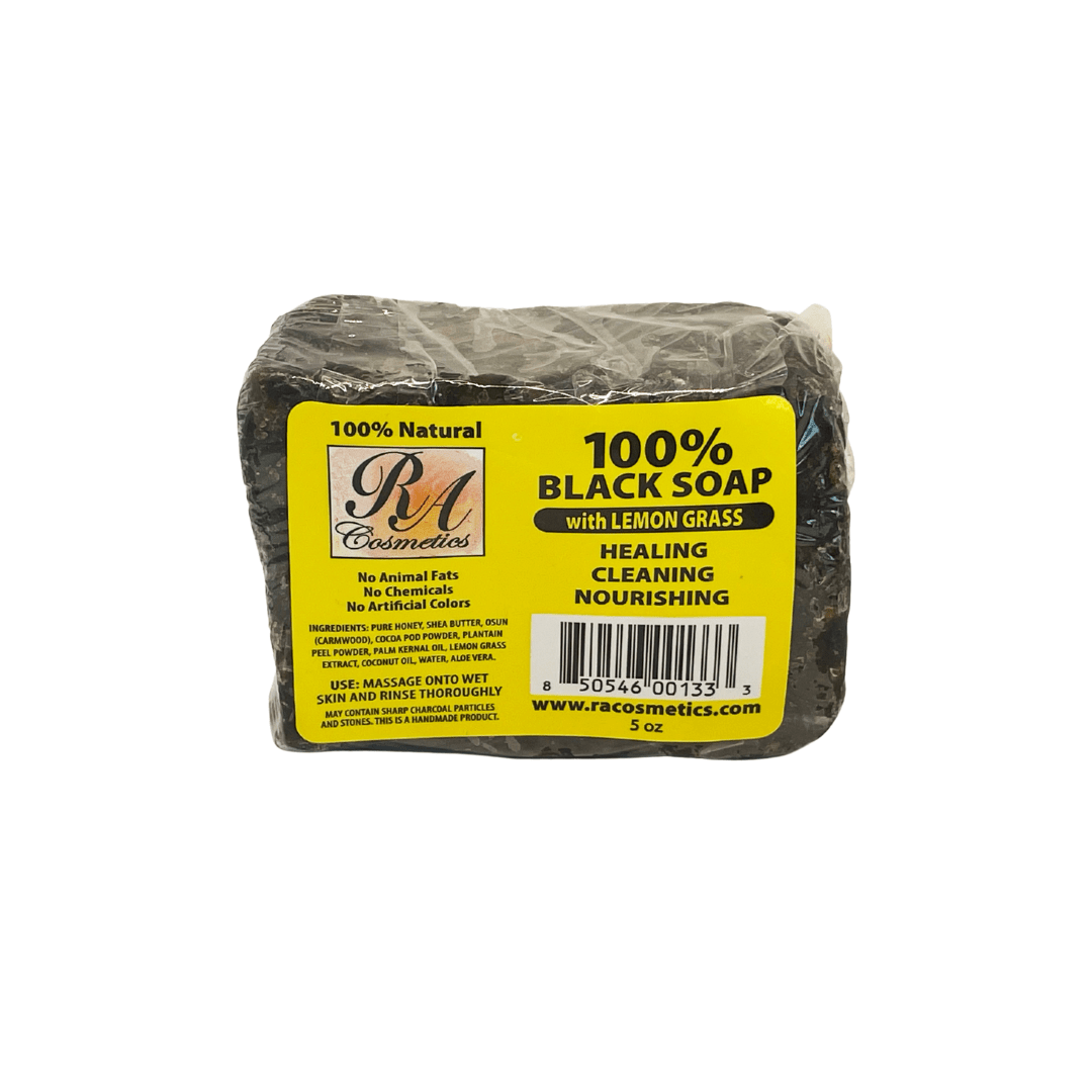 RA 100% BLACK SOAP 5oz[LEMONGRASS]