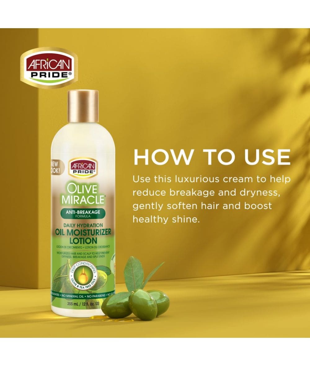 AFRICAN PRIDE OLIVE MIRACLE MOISTURIZING LOTION 12oz
