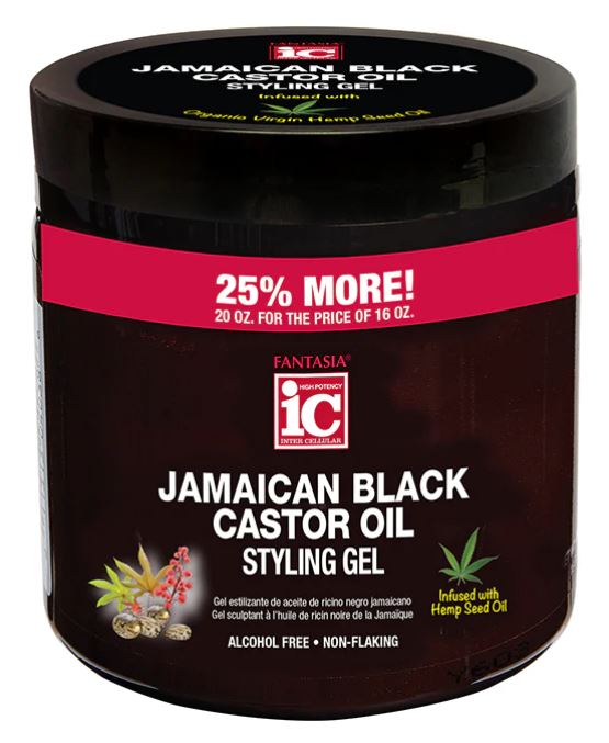 IC STYLING GEL [JAMAICAN BLK CASTOR OIL] 20oz