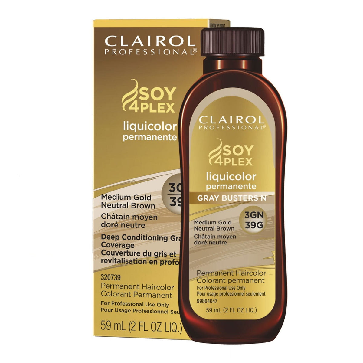 CLAIROL LIQUICOLOR 3GN/39G MED GLD NEUT BRN 2oz