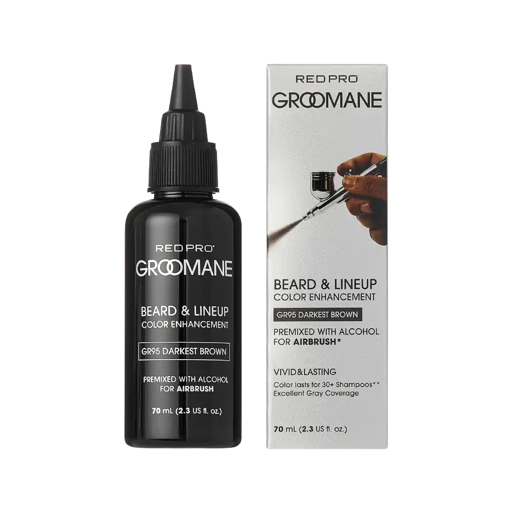GROOMANE BEARD PREMIX COLOR FOR AIRBRUSH-DARK BROWN (GR95)