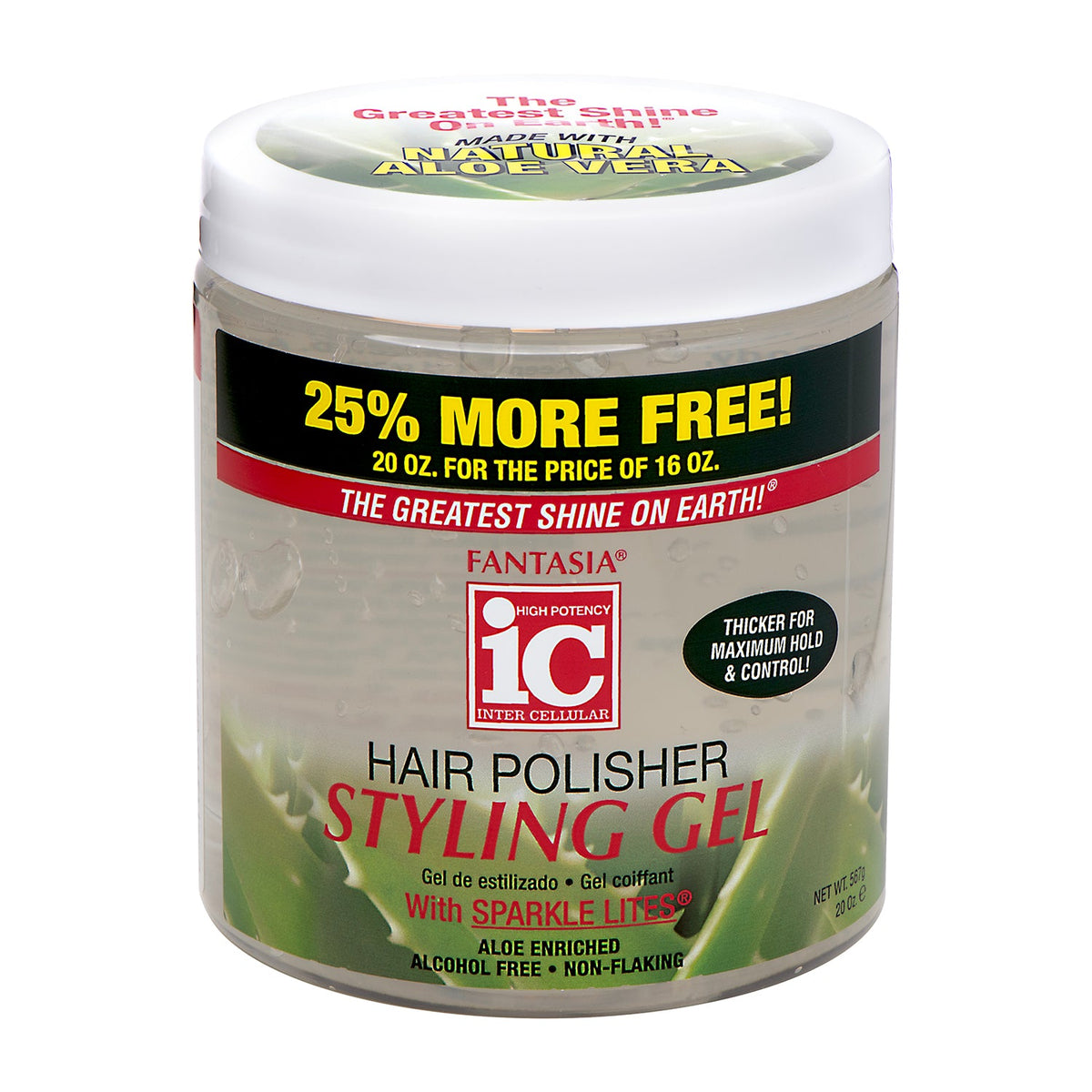 IC STYLING GEL [POLISHER- ALOE] 20oz