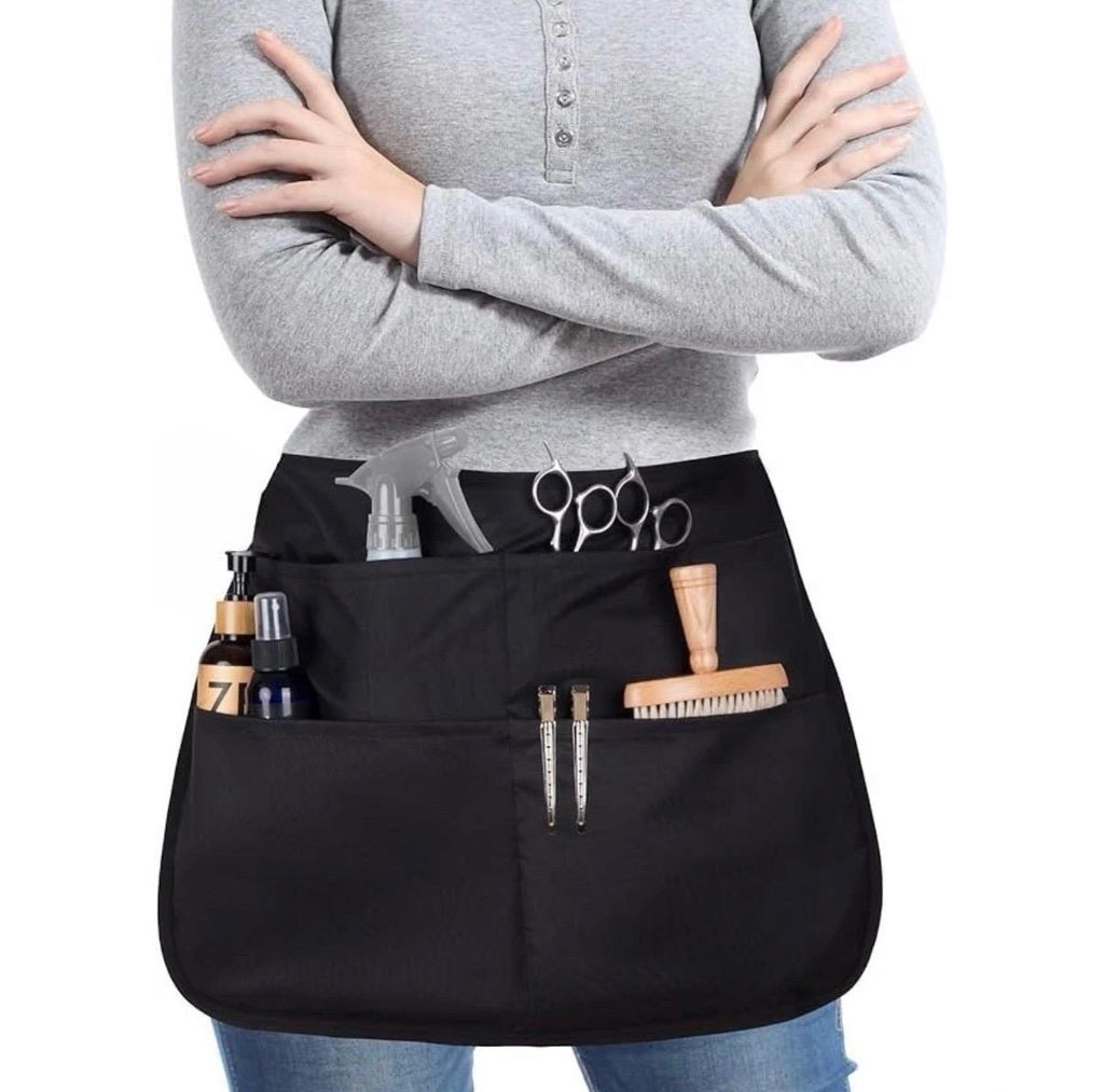 SupplyMaid Waterproof Hair Stylist Apron with 5 Pockets