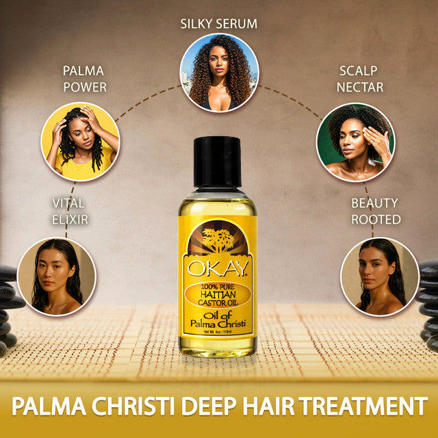 OKAY 100% PURE HAITIAN CASTOR OIL 4oz