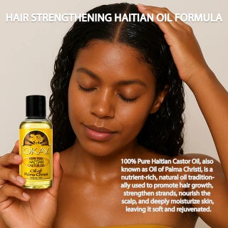OKAY 100% PURE HAITIAN CASTOR OIL 4oz