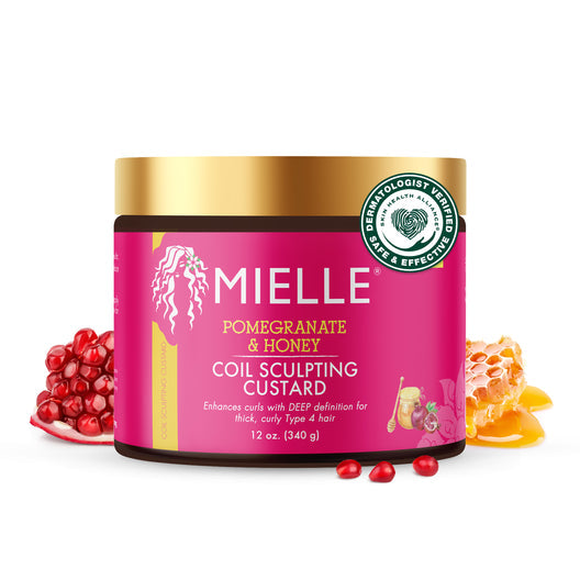 MIELLE POM & HNY COIL CUSTARD 12oz