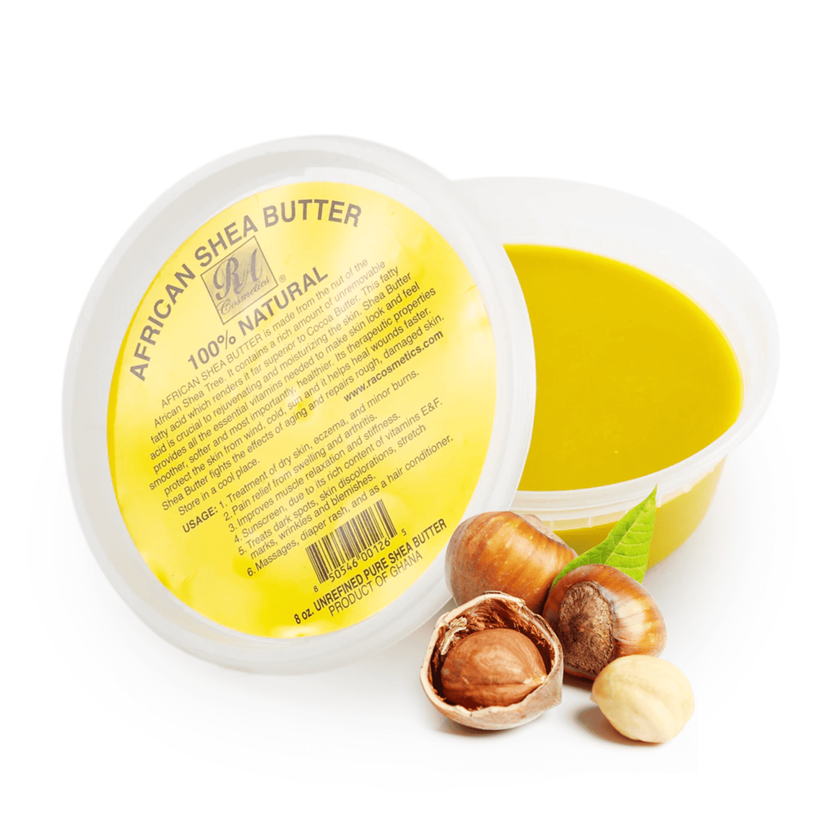 RA 100% SHEA BUTTER [SOLID] 8oz