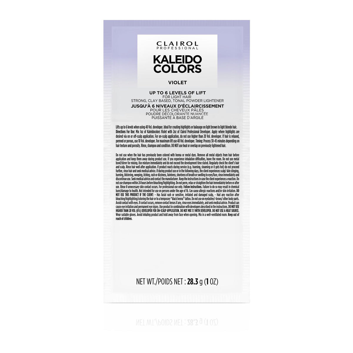 CLAIROL KALEIDOCOLOR LIGHTENER PKT 1oz(VIOLET)