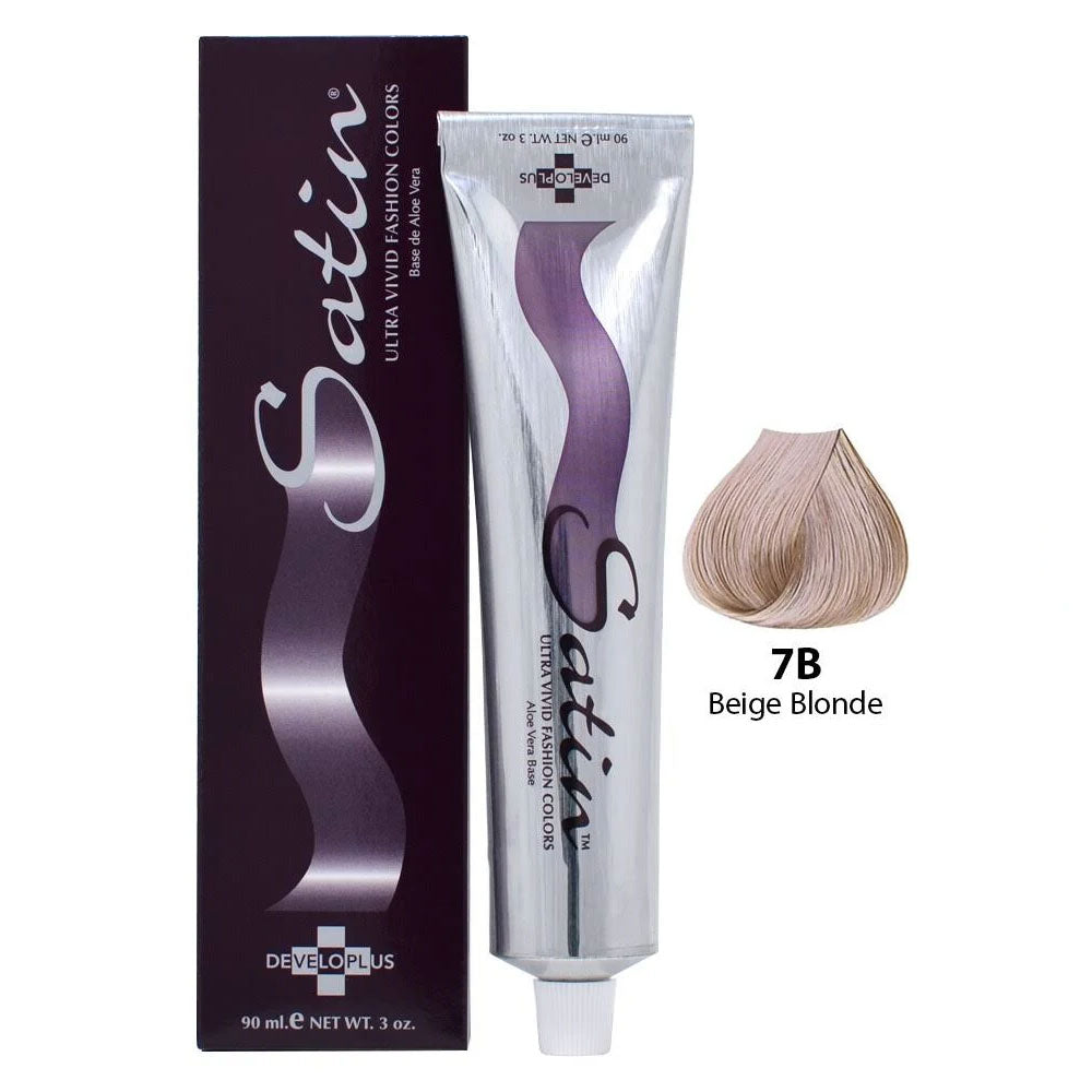 SATIN HAIR COLOR 7B BEIGE BLONDE