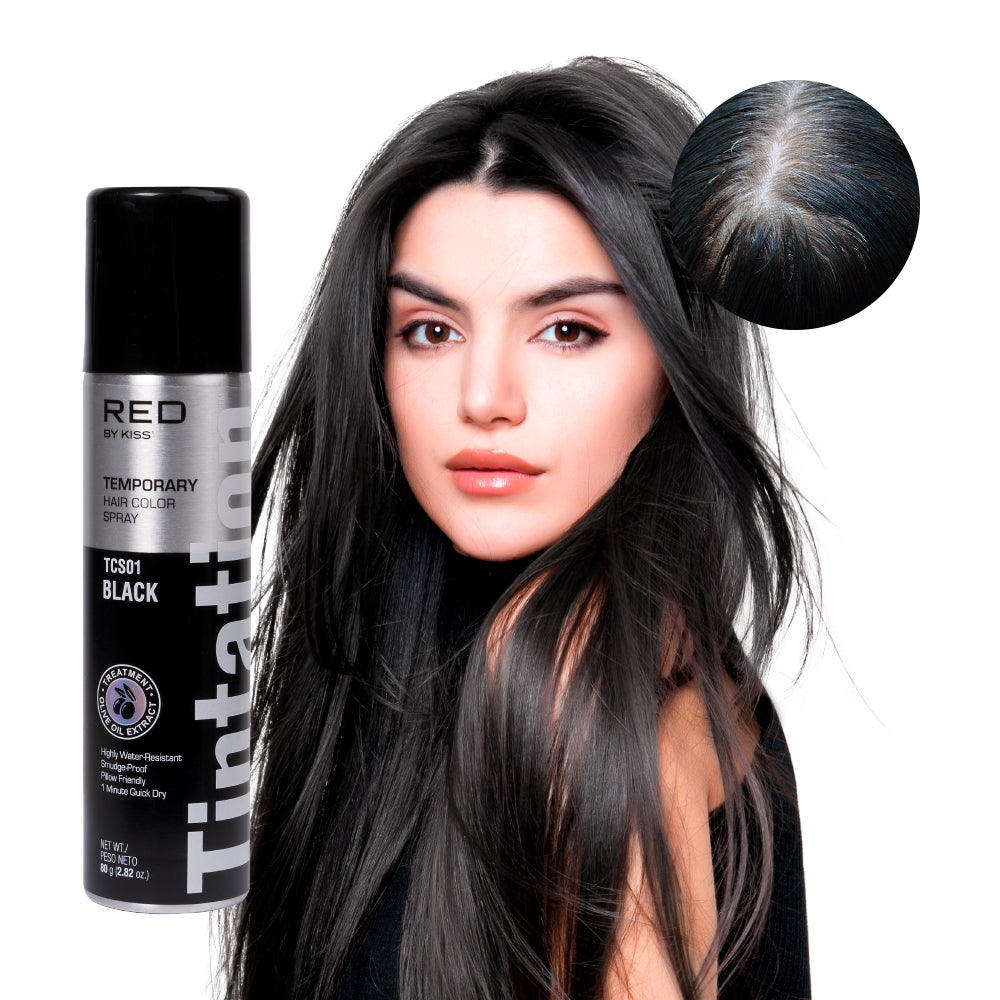 KISS TINTATION SPRAY COLOR (BLACK) 2.82oz