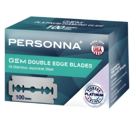 PERSONNA DOUBLE EDGE (GEM DIAMOND BLADE) [100PK] [CS/25]