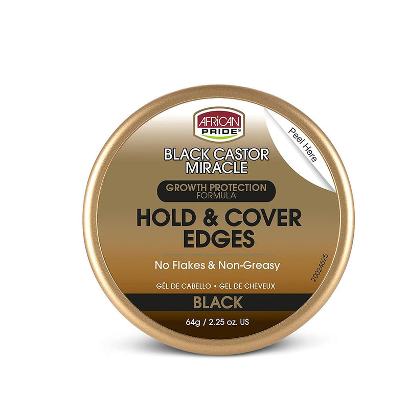 African Pride Black Castor Miracle Edges, 2.25 oz