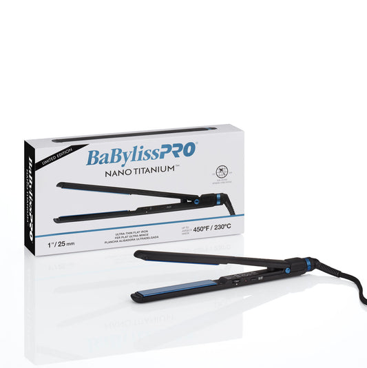 "BAB-PRO NANO TITAN 1"" ULT THIN FLAT IRON"