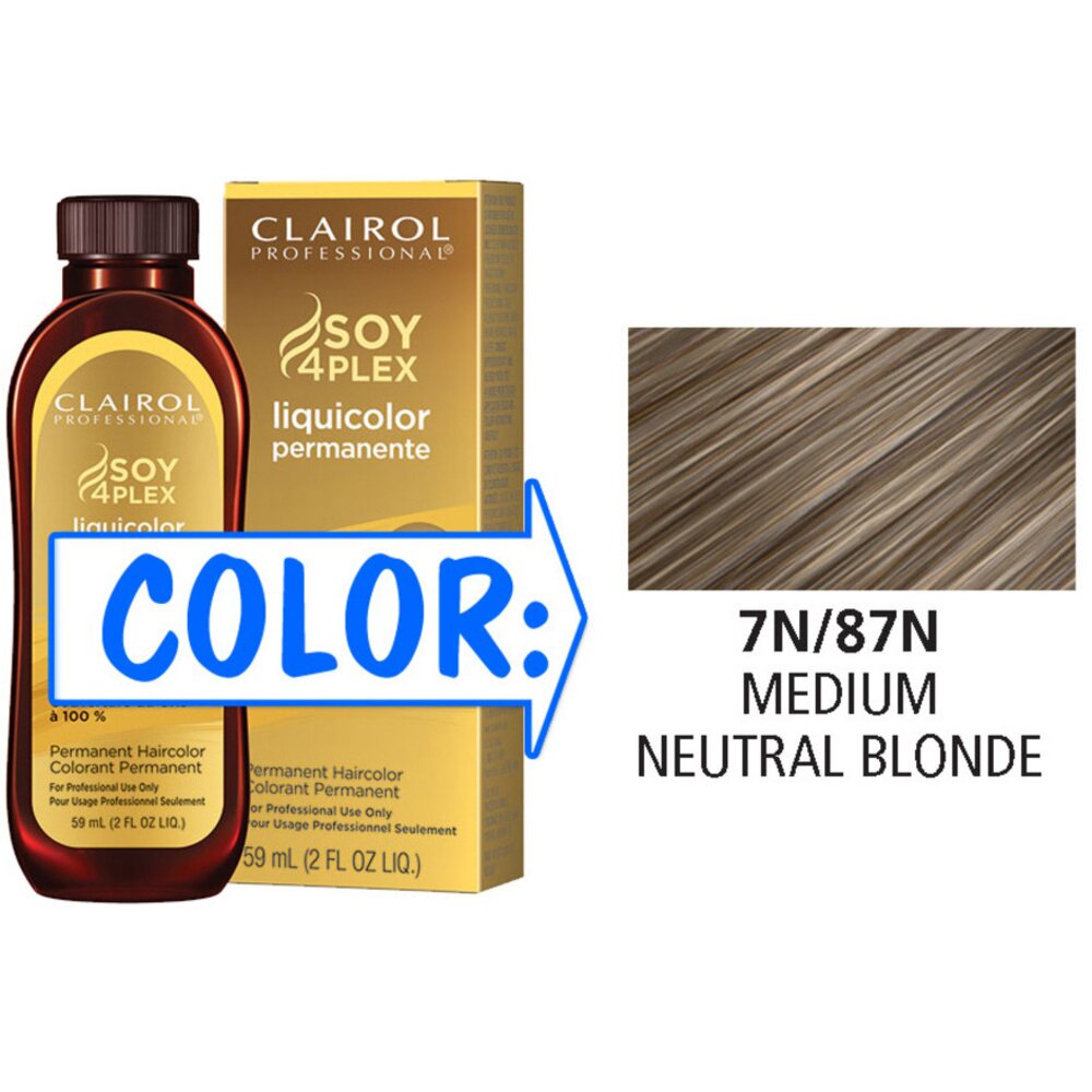 CLAIROL LIQUICOLOR 7N/87N MED NEUTRAL BLND 2oz