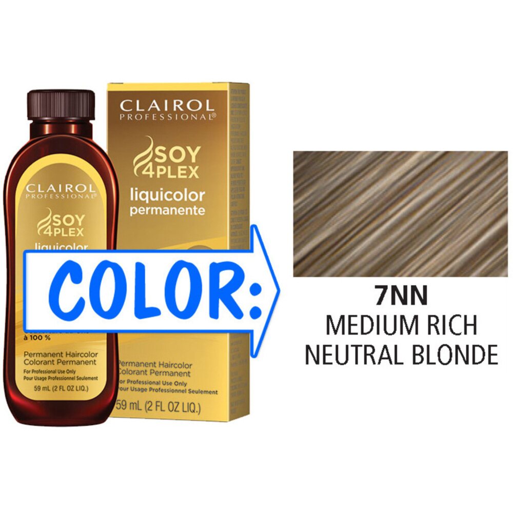 CLAIROL LIQUICOLOR 7NN MED RICH NEUT BLONDE 2oz