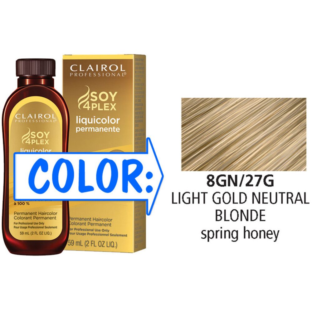 CLAIROL LIQUICOLOR 8GN/27G LT GLD NEUT BLND 2oz