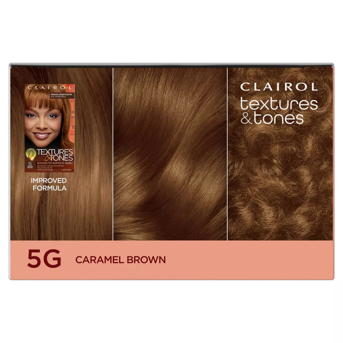 CLAIROL TXT/TONES 5G LT CARAMEL BROWN
