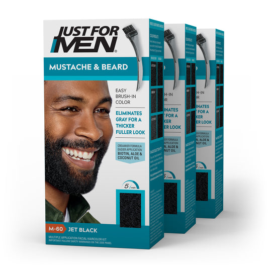 JUST-FOR-MEN MUSTACHE & BEARD J- BLK