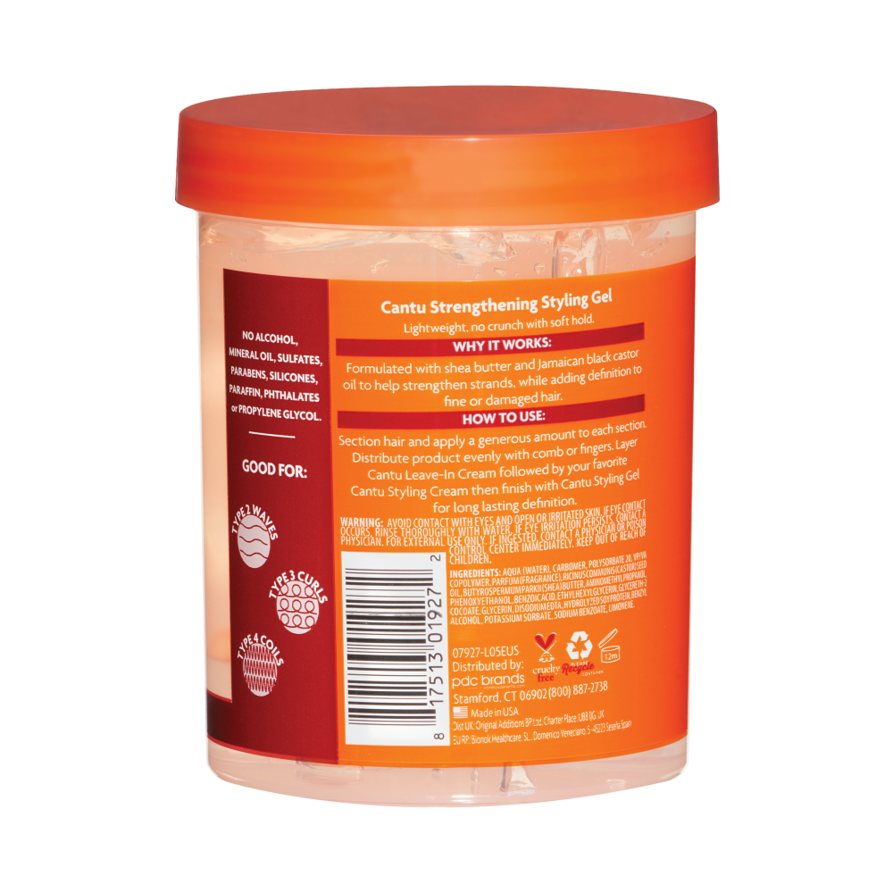 CANTU NAT STYLING GEL (JAMAICAN BLK) 18.25oz