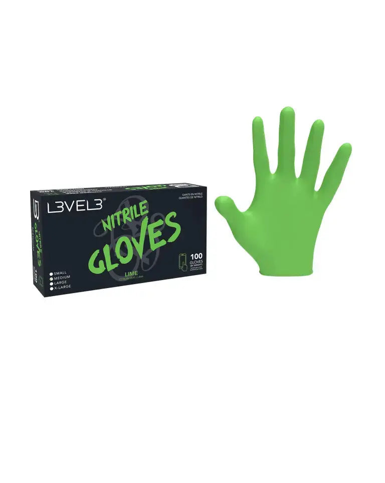 LEVEL3 GLOVES LIME LARGE