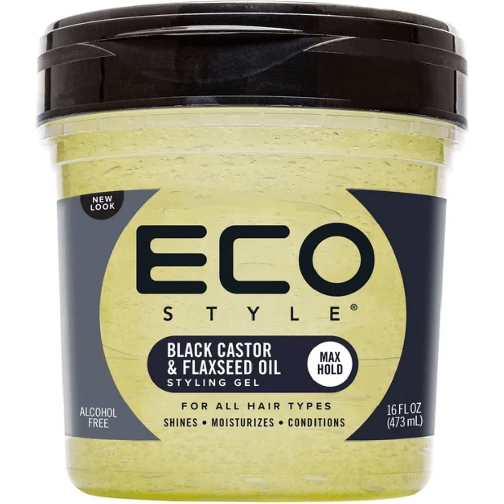 ECO-STYLER BLACK CASTOR & FLAX GEL 16oz