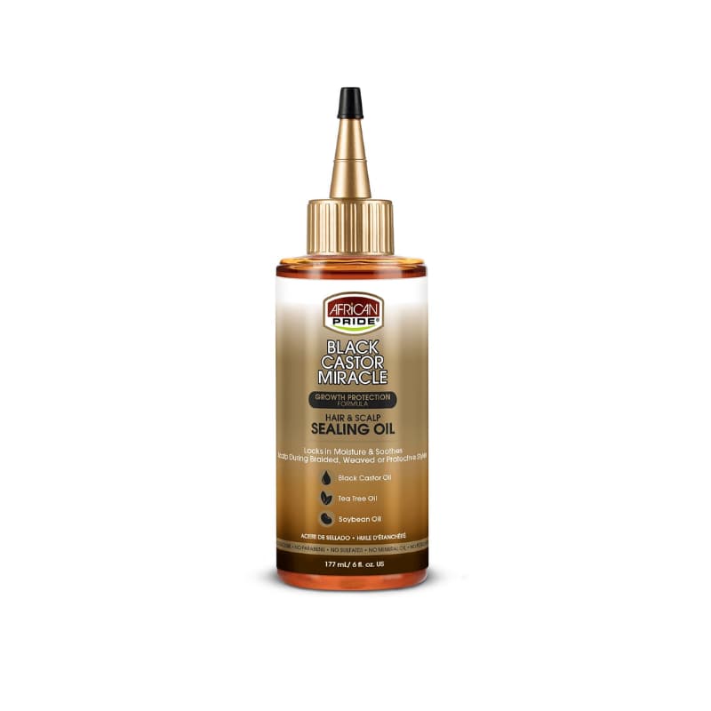 AFRICAN PRIDE BLACK CASTOR MIRACLE SEALING OIL 6oz