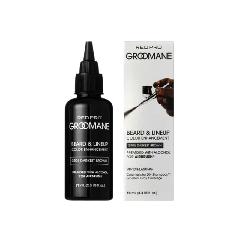 GROOMANE BEARD PREMIX COLOR FOR AIRBRUSH-DARK BROWN (GR95) 