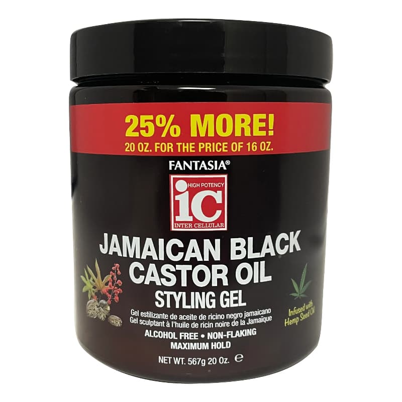 IC STYLING GEL [JAMAICAN BLK CASTOR OIL] 20oz
