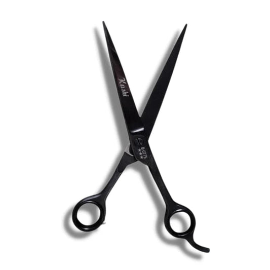 "KASHI BARBER SHEAR - BLACK 7.5"" #B-0775"